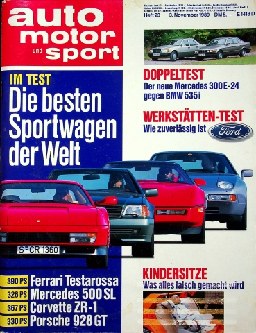 Deckblatt Auto Motor und Sport (23/1989)